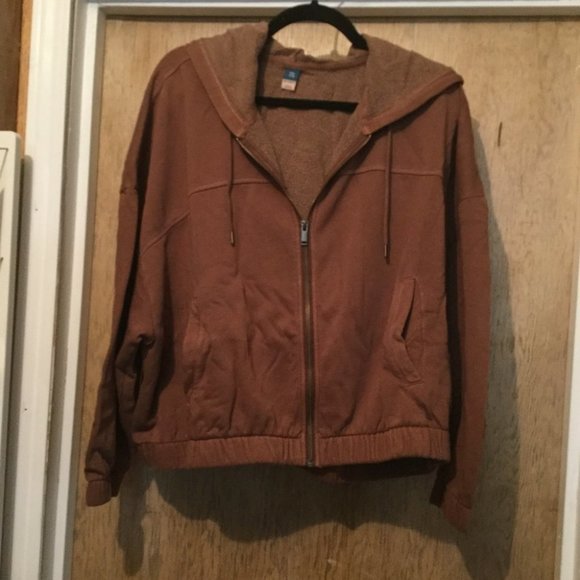 New plus size  Cropped zip up hoodie - Picture 1 of 5